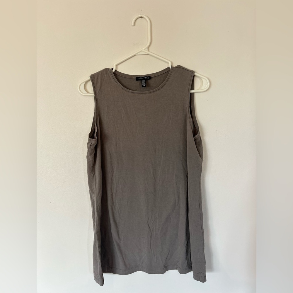 Eileen Fisher Taupe Tank Top Size M